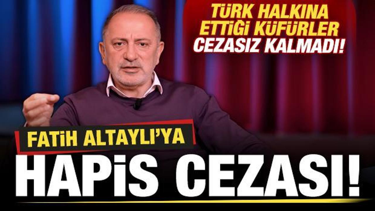 Fatih Altaylı'ya hapis cezası! T&uuml;rk halkına ettiği k&uuml;f&uuml;rler cezasız kalmadı