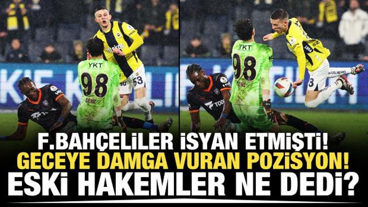 Fenerbah&ccedil;e-Başakşehir ma&ccedil;ına damga vuran pozisyon! Eski hakemler ne dedi?