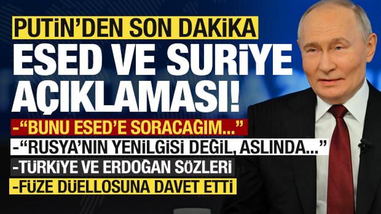 Putin'den son dakika Esed ve Suriye a&ccedil;ıklaması: Rusya, yenilmedi, bunu Esed'e soracağım...