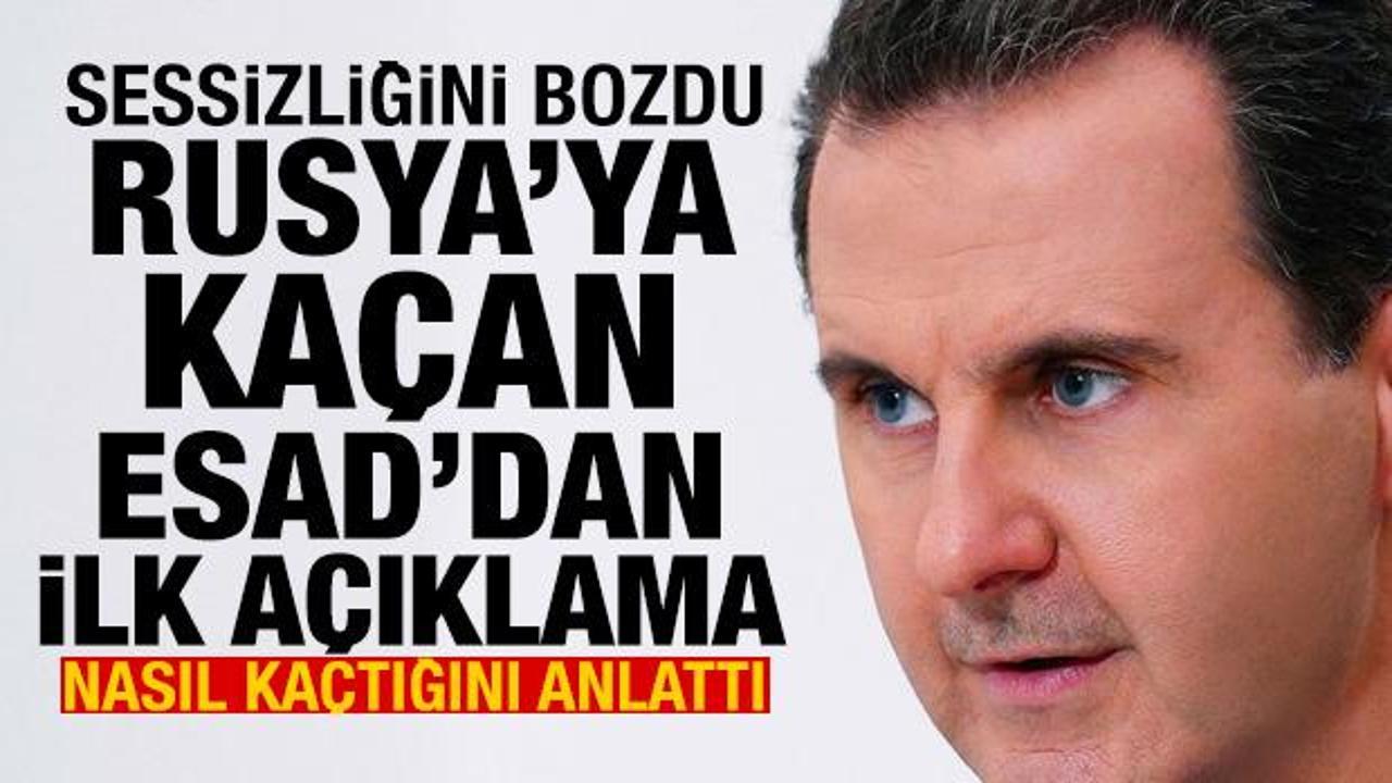 Rusya'ya sığınan Esad sessizliğini bozdu! Suriye'den nasıl ka&ccedil;tığını anlattı