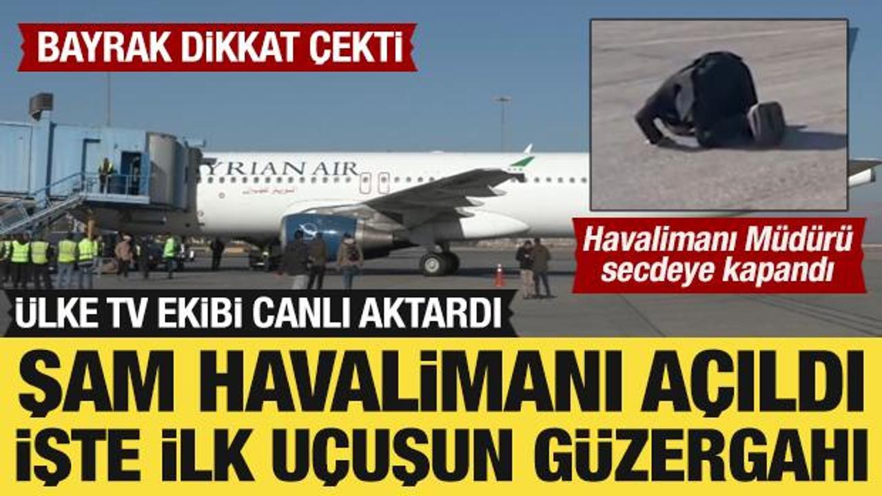 Şam Havalimanı a&ccedil;ıldı: İlk u&ccedil;uş yapıldı