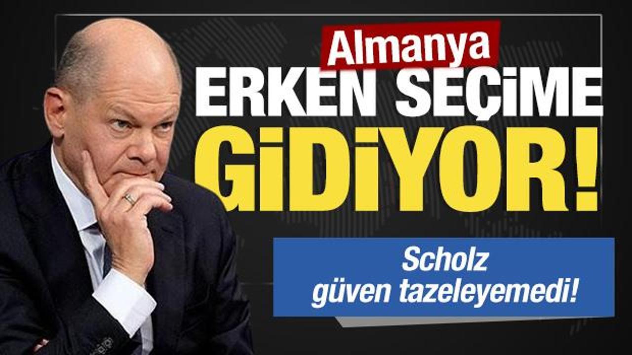 Scholz g&uuml;ven tazeleyemedi: Almanya'da erken se&ccedil;im s&uuml;reci başladı!