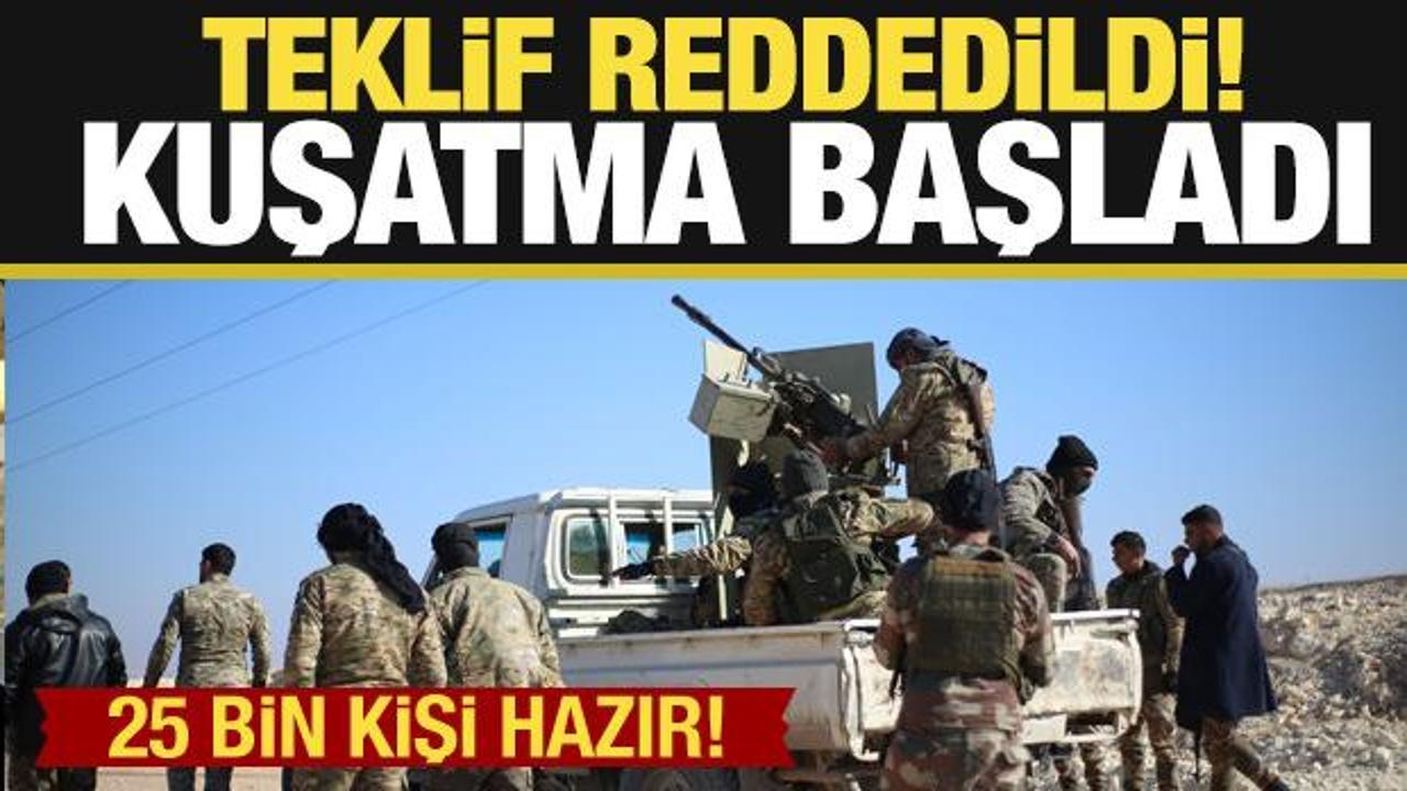 SMO 25 bin kişiyle kuşattı! PKK/YPG'nin teklifi reddedildi!