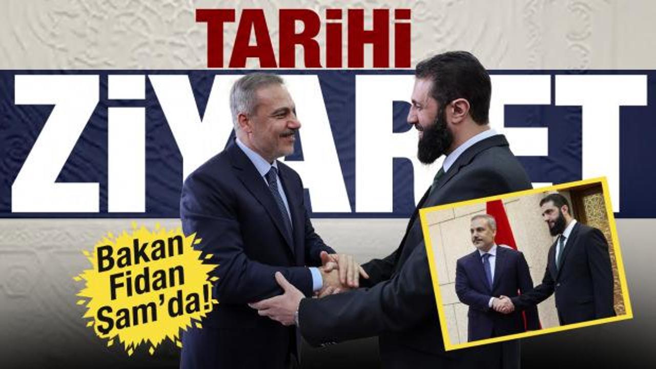 Son Dakika: Bakan Fidan Şam'da: Yeni y&ouml;netimin lideri ile g&ouml;r&uuml;şt&uuml;