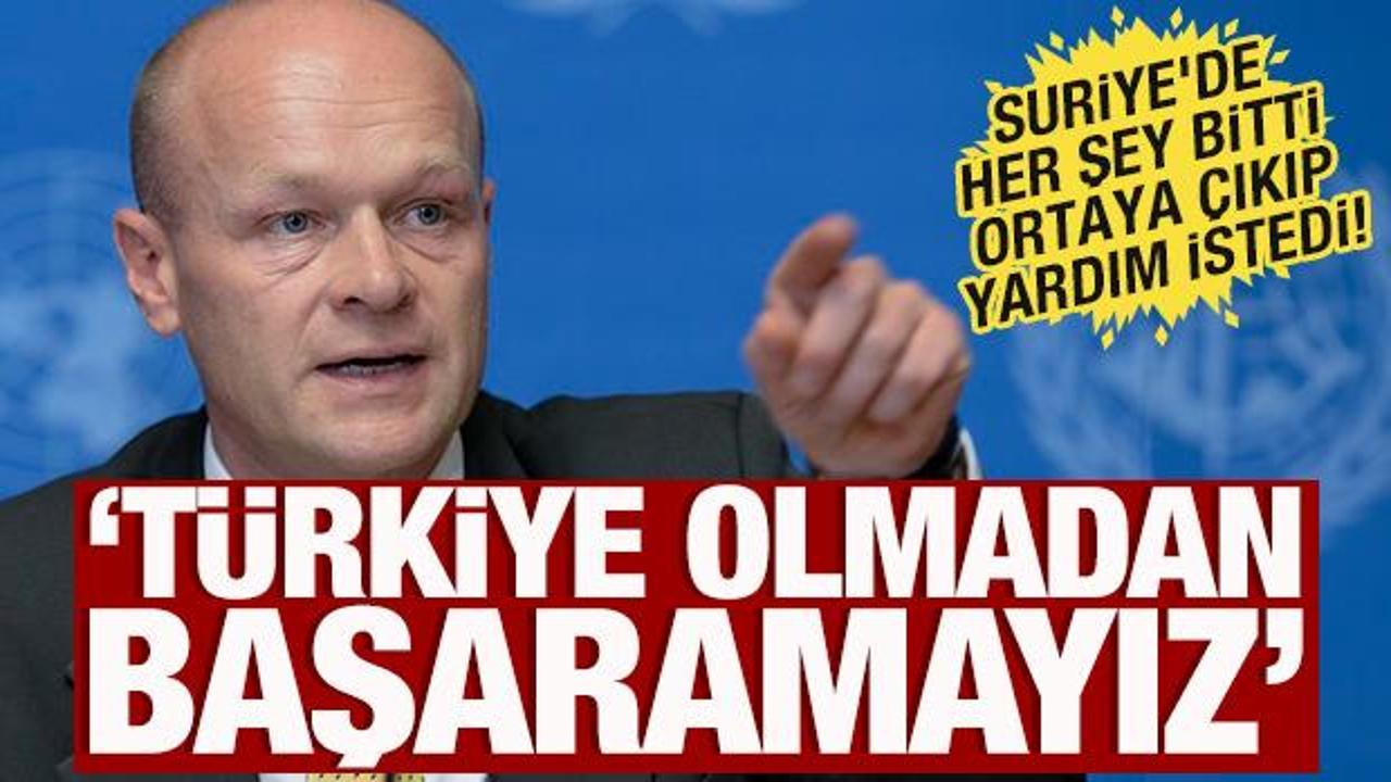 Suriye'de her şey bitti ortaya &ccedil;ıkıp yardım istedi! 'T&uuml;rkiye olmadan başaramayız'