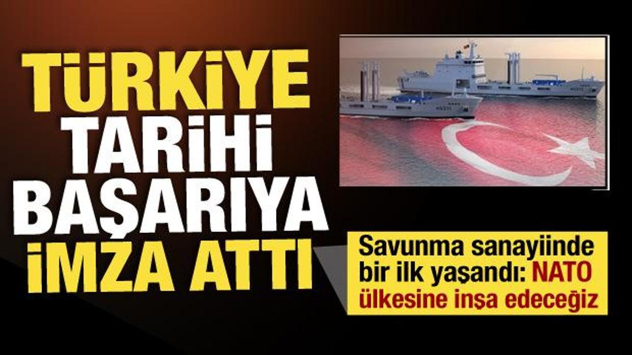 T&uuml;rkiye'den tarihi başarı! Savunma sanayiinde bir ilk yaşandı: NATO &uuml;lkesine inşa edecek