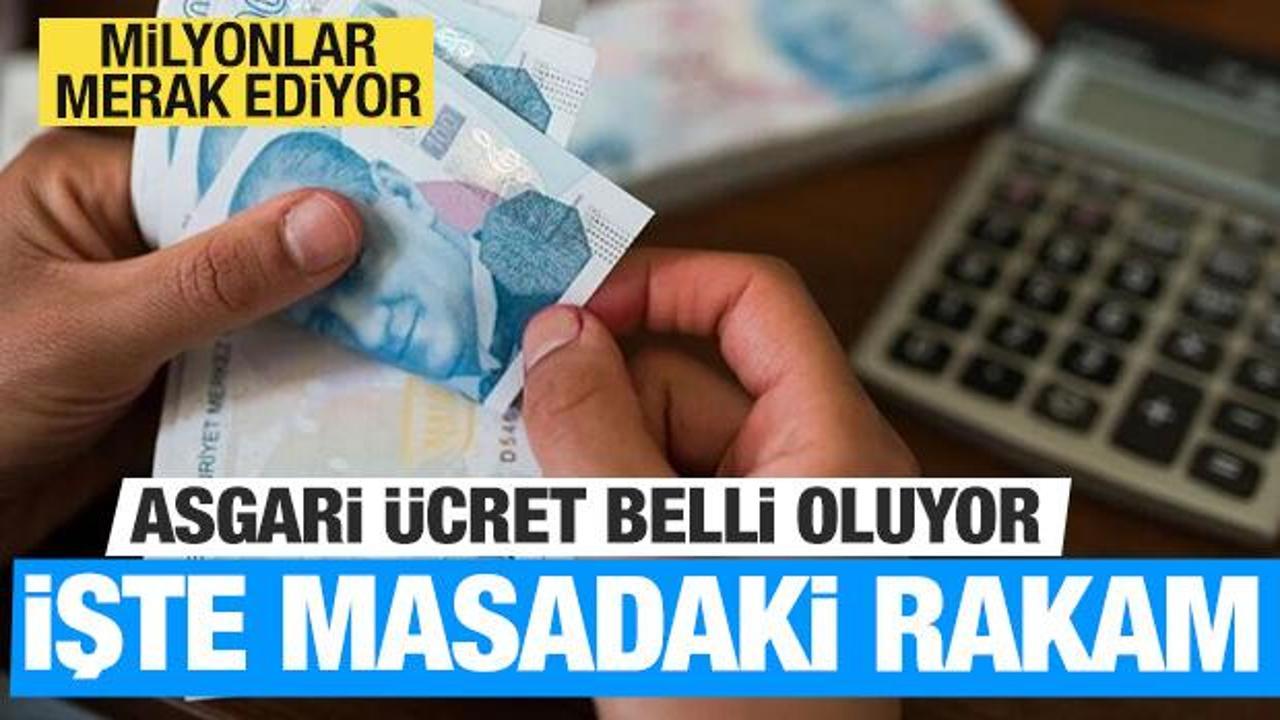Asgari ücret belli oluyor! İşte masadaki o rakam...