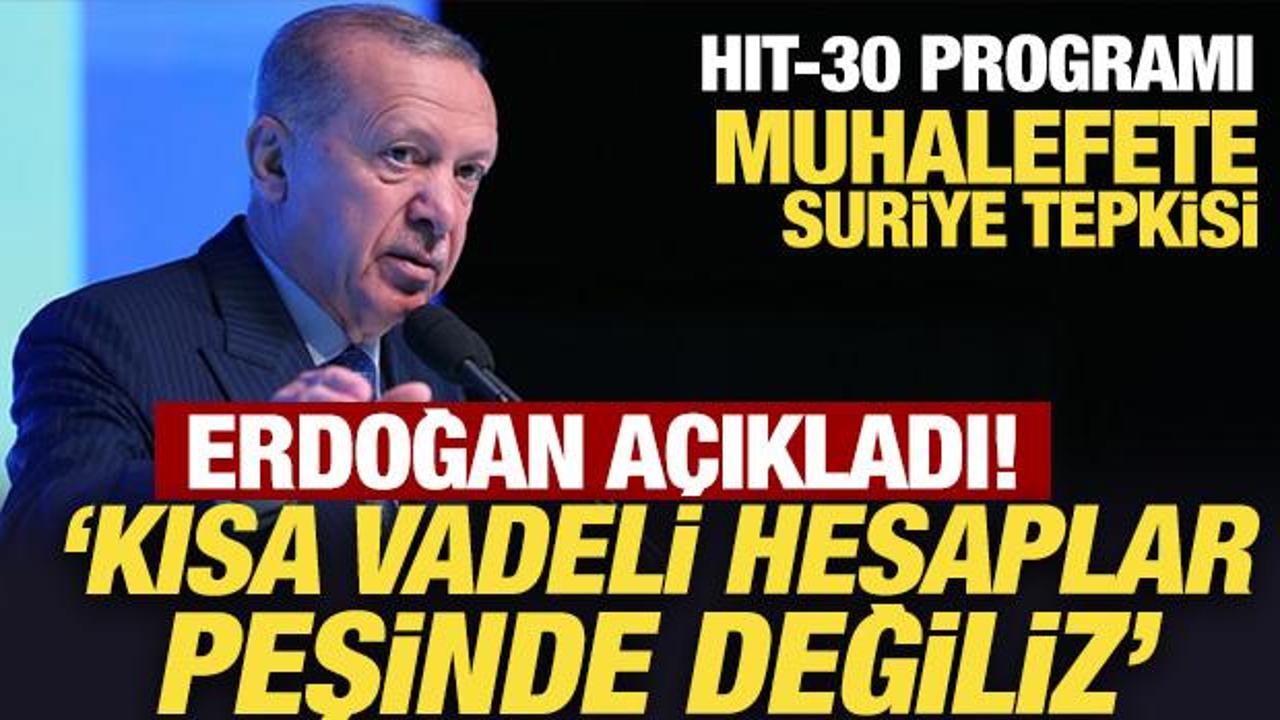 Son dakika haberi... Erdoğan'dan önemli mesaj: Kısa vadeli hesaplar peşinde değiliz!