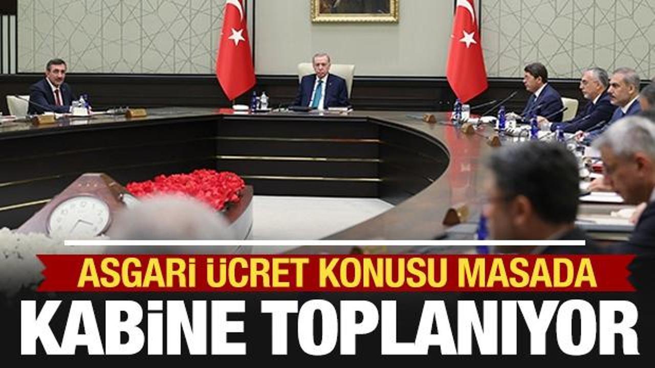 Kabine toplanıyor! G&uuml;ndem asgari &uuml;cret ve Suriye