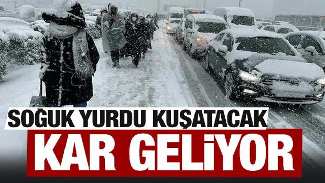 Kar yağışı geliyor! Meteoroloji'den son dakika uyarısı geldi