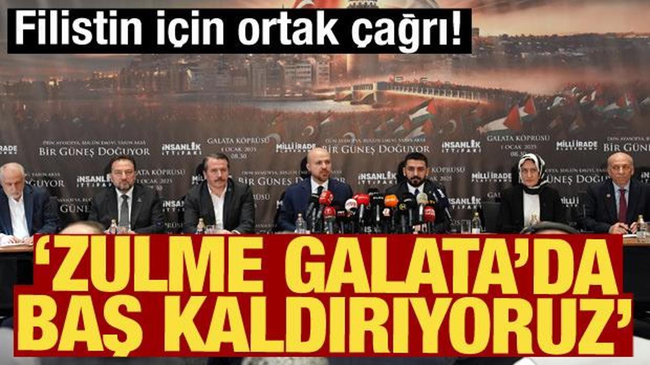 Milli İrade Platformu'ndan Filistin i&ccedil;in ortak &ccedil;ağrı
