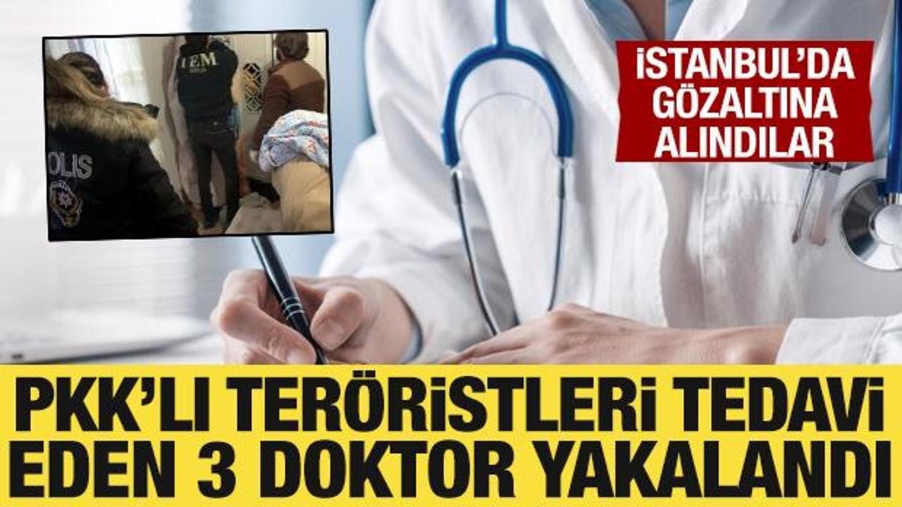 PKK'lı ter&ouml;ristleri tedavi ettiği iddia edilen 3 doktora g&ouml;zaltı