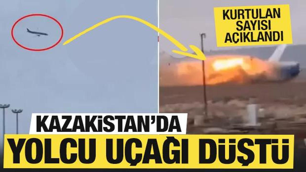 Son dakika: Kazakistan'da yolcu uçağı düştü! Kurtulanların sayısı açıklandı