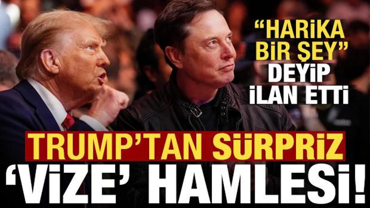 Trump'tan s&uuml;rpriz vize hamlesi! 'Harika bir şey' deyip ilan etti...
