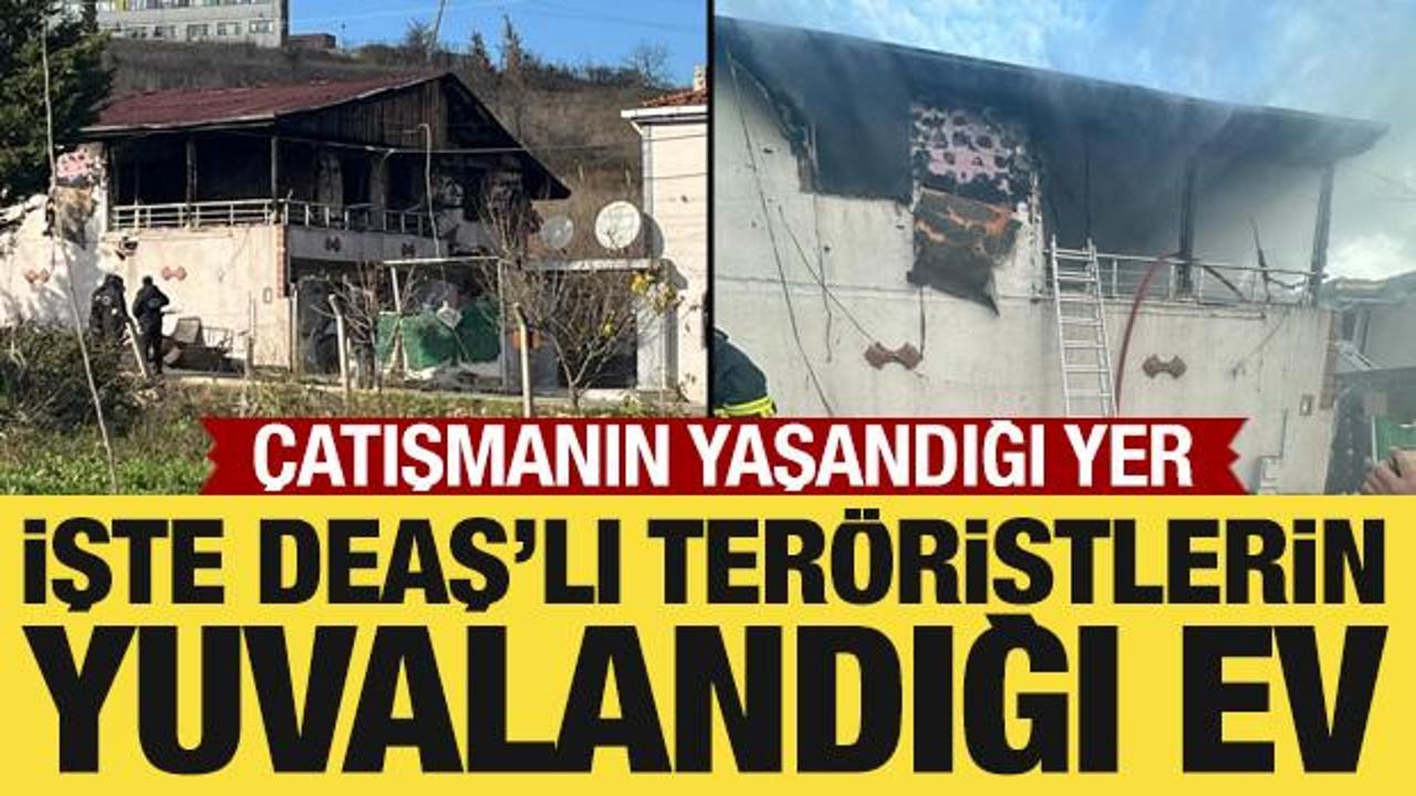 DEAŞ'lı ter&ouml;ristlerin Yalova'da yuvalandığı ev g&ouml;r&uuml;nt&uuml;lendi