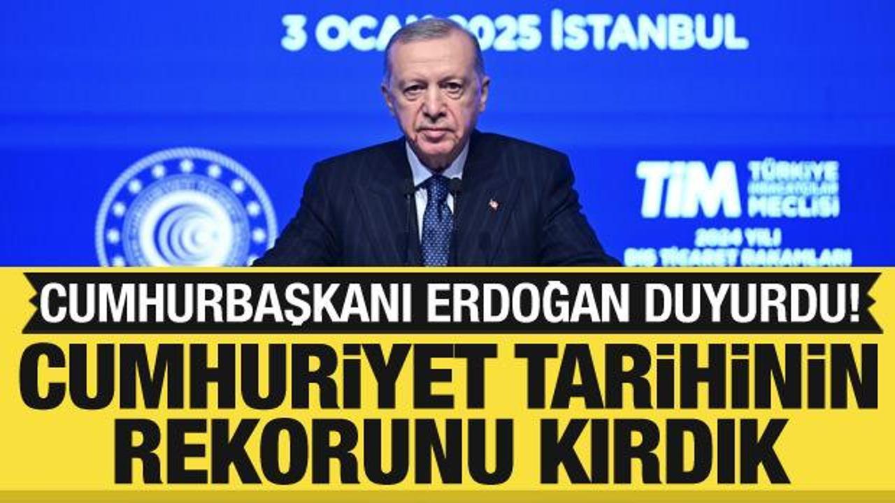 Dış ticaret rakamları a&ccedil;ıklandı! Cumhurbaşkanı Erdoğan'dan &ouml;nemli a&ccedil;ıklamalar