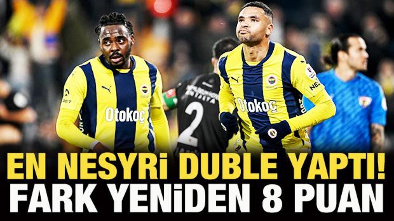 En Nesyri duble yaptı! Fenerbahçe, Hatay engelini kayıpsız geçti