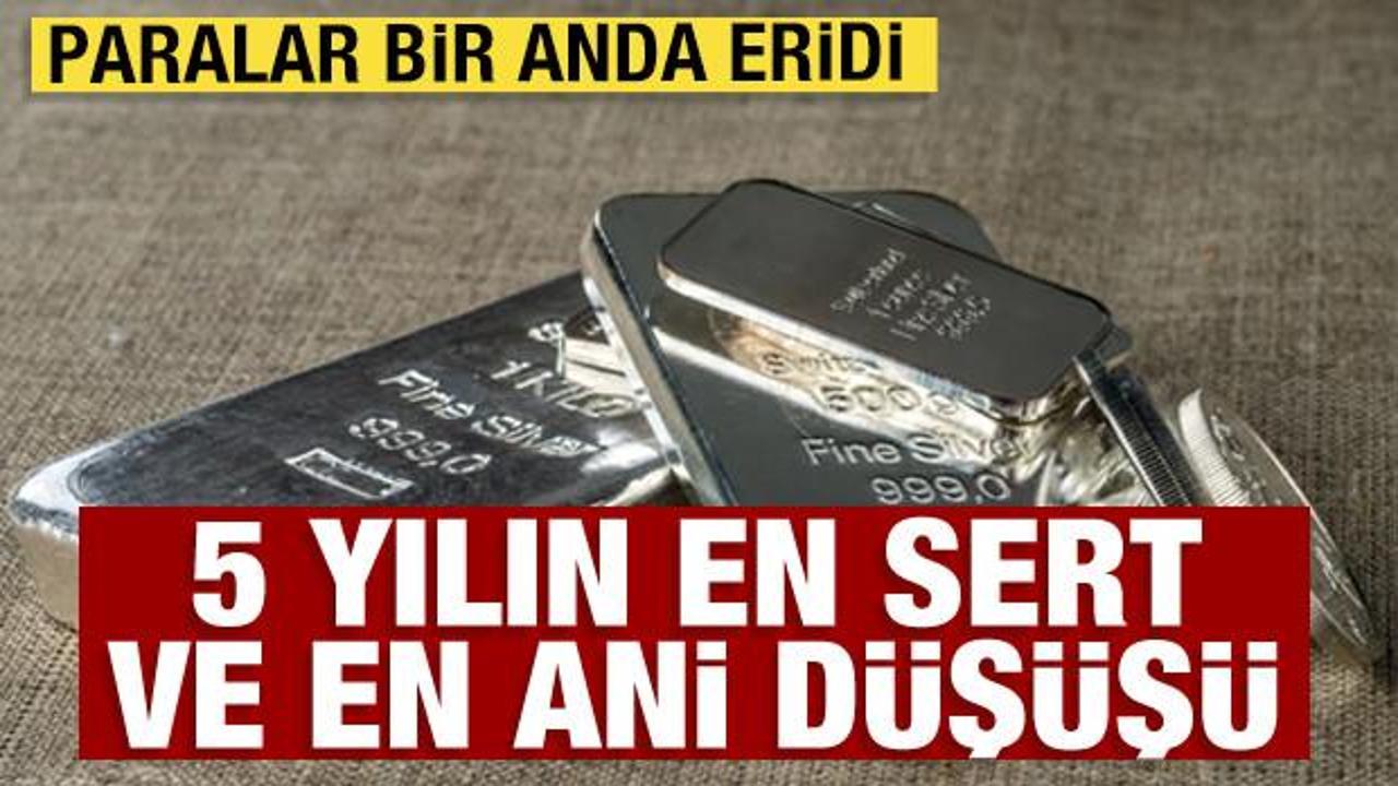 G&uuml;m&uuml;şte 5 yılın en sert d&uuml;ş&uuml;ş&uuml;! Paralar bir anda buhar oldu