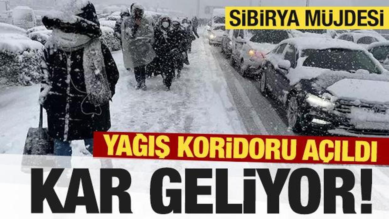 Kar geliyor! Koridor a&ccedil;ıldı...İstanbul i&ccedil;in de tarih verildi