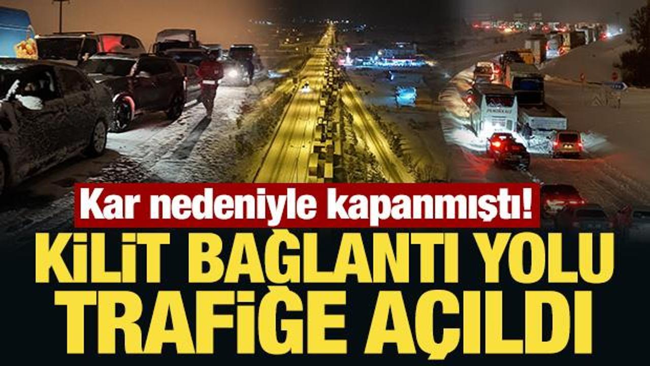 Kar nedeniyle kapanmıştı! D-100 kara yolu Gerede-Karab&uuml;k kesimi trafiğe a&ccedil;ıldı