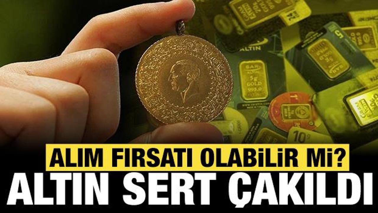 Son dakika: Gram altın sert &ccedil;akıldı: Altında alım fırsatı olabilir mi?