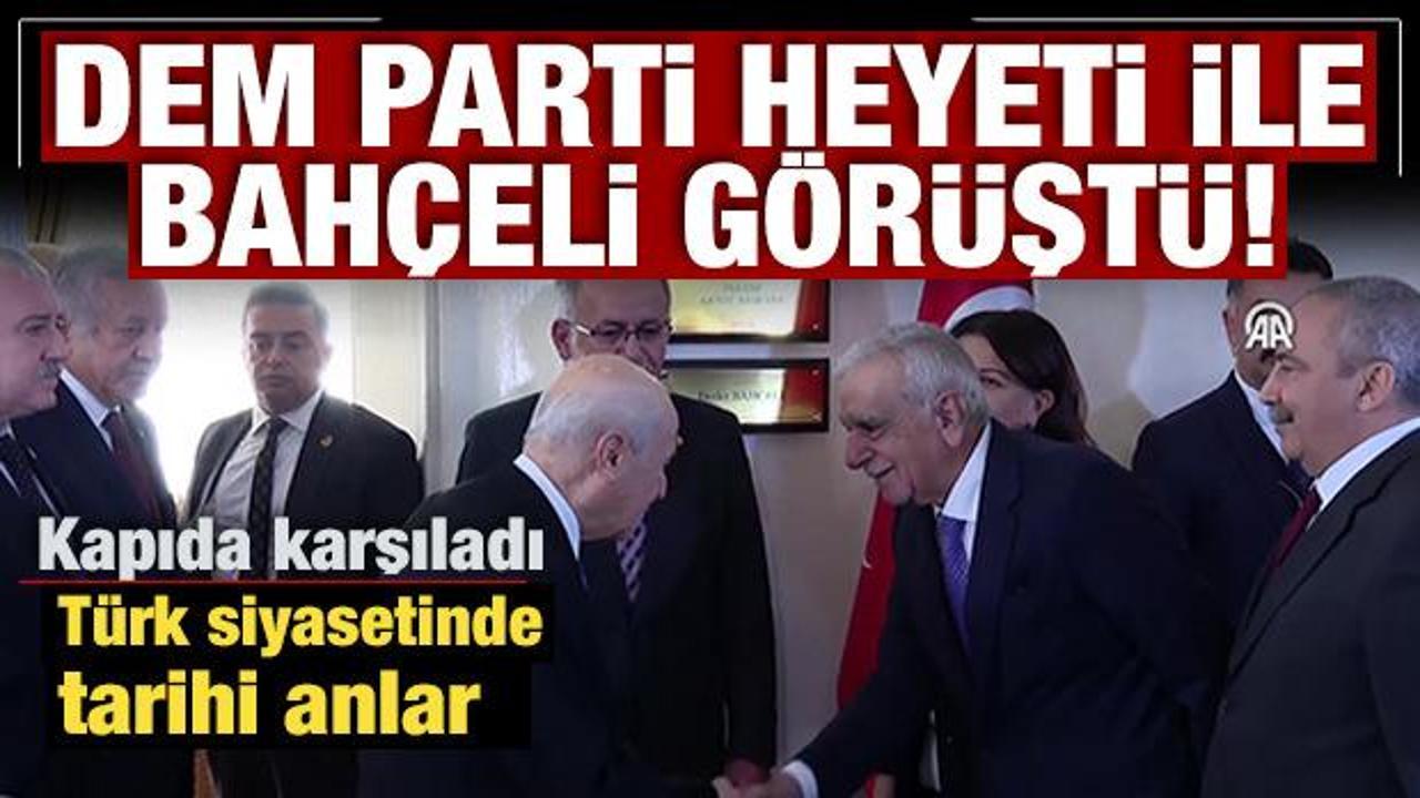 Son Dakika: TBMM'de İmralı ziyaretleri: DEM Parti heyeti ile Bahçeli görüştü! 