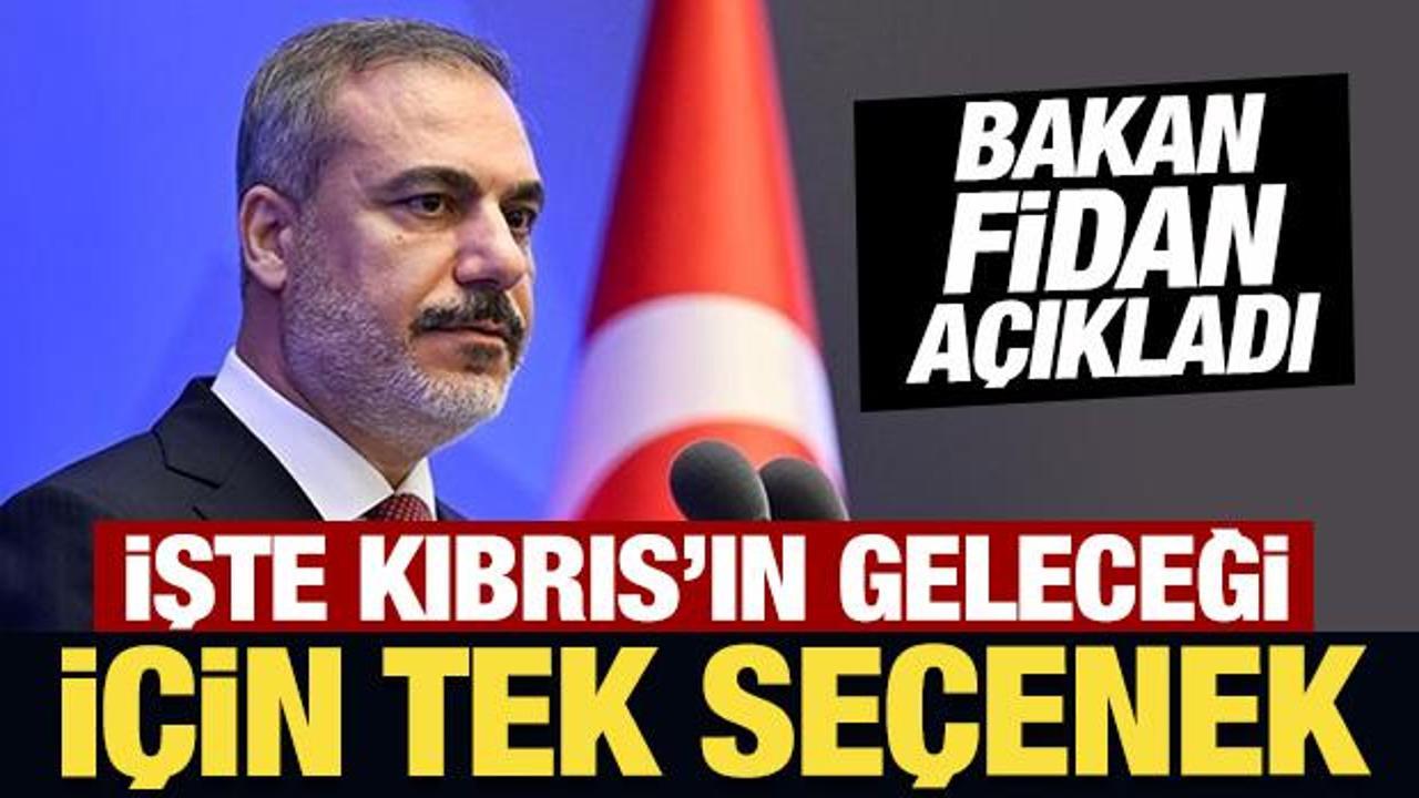 Bakan Fidan a&ccedil;ıkladı: İşte Kıbrıs'ın geleceği i&ccedil;in tek se&ccedil;enek!