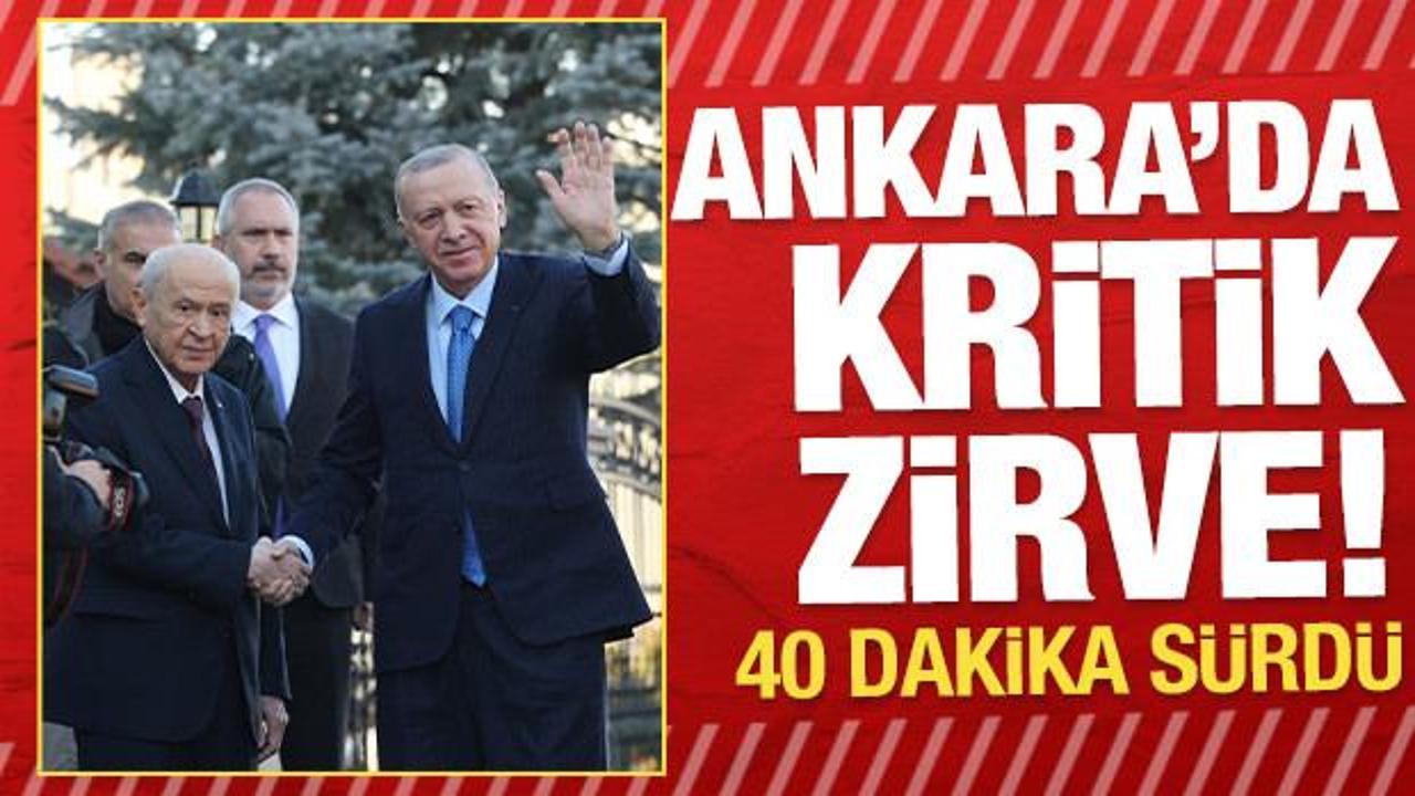 Cumhurbaşkanı Erdoğan, Devlet Bah&ccedil;eli ile g&ouml;r&uuml;şt&uuml;!