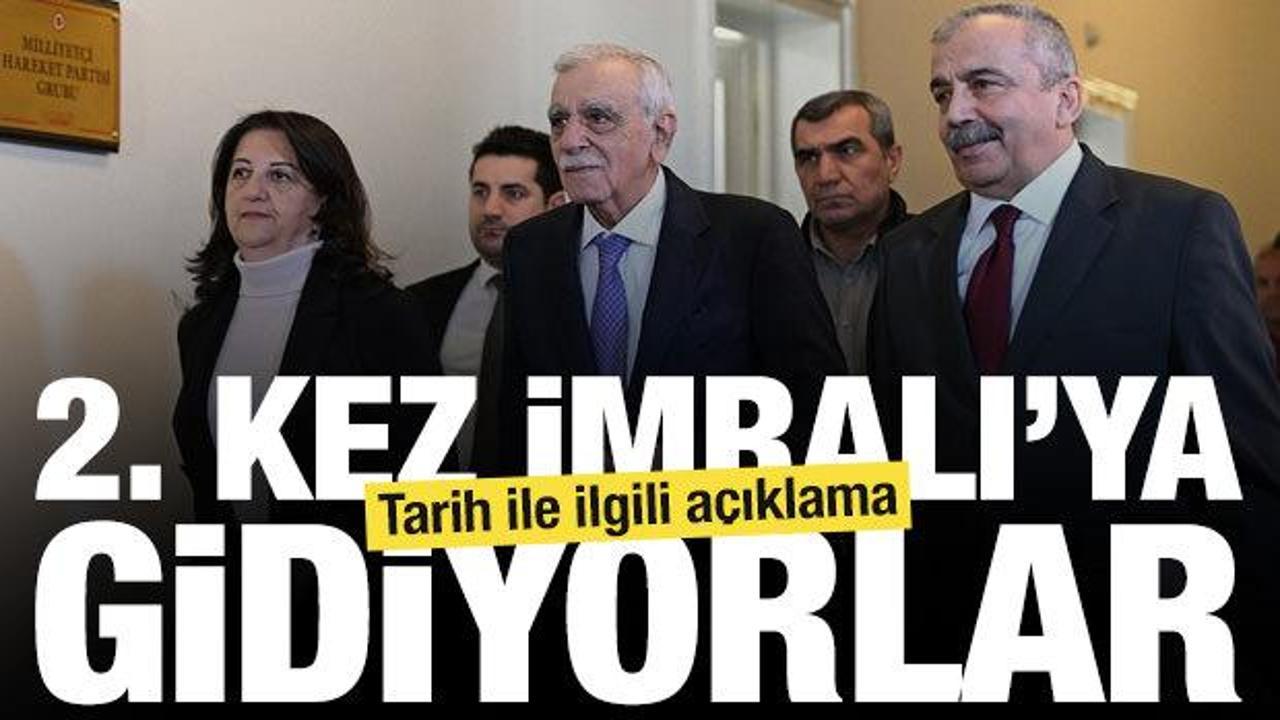 DEM heyeti 2. kez İmralı'ya gidiyor! Tarih ile ilgili açıklama