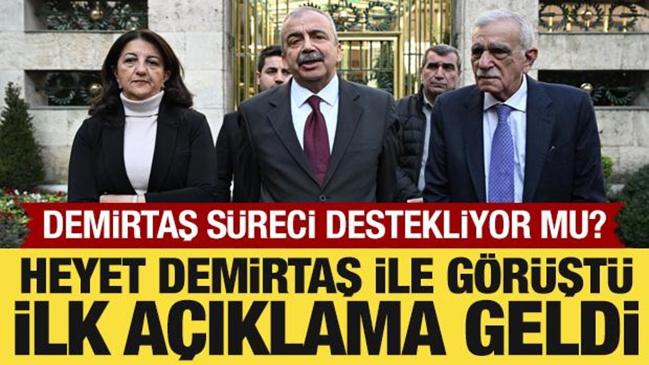 DEM Parti İmralı heyeti, Demirtaş'ı ziyaret etti: İlk açıklama