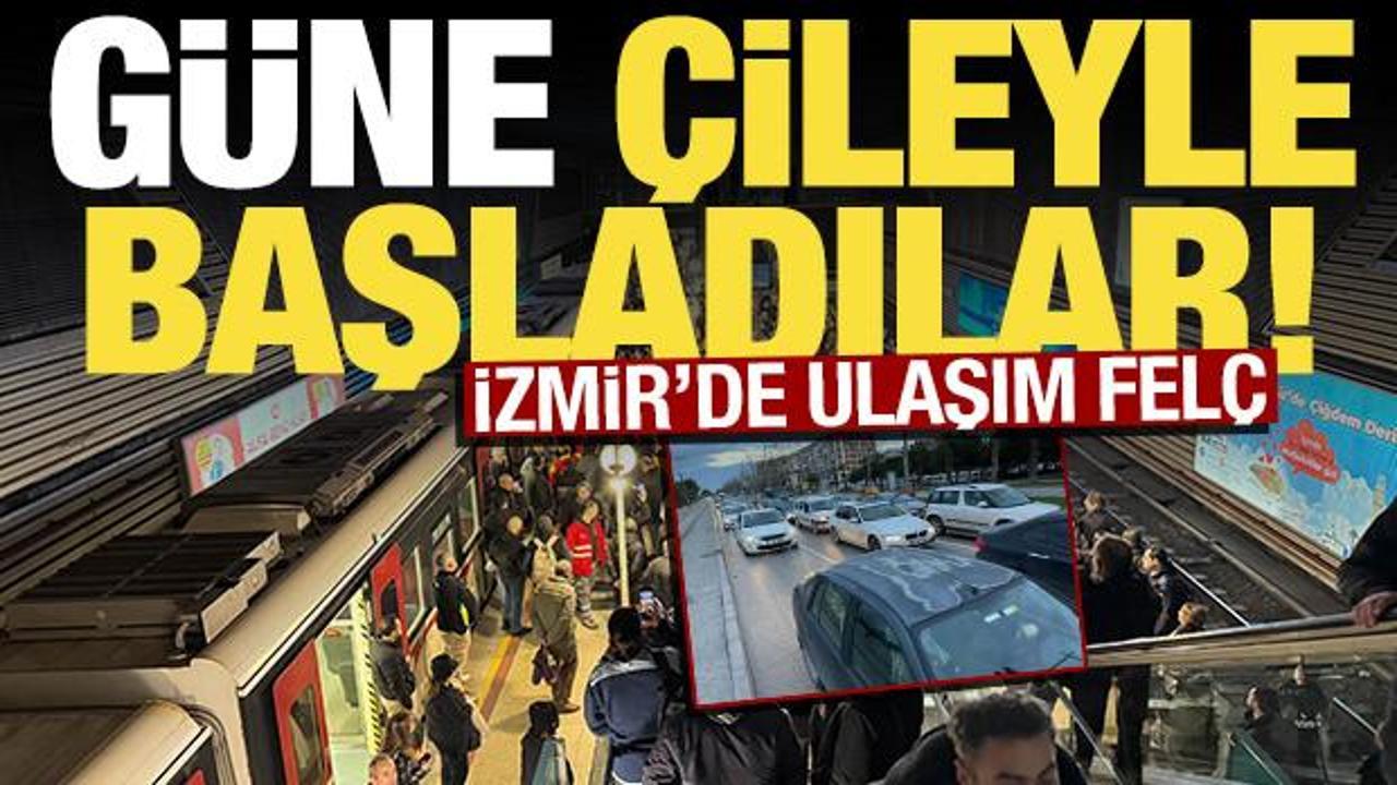İzmir'de belediye otobüs şoförleri iş bıraktı, duraklar doldu taştı!