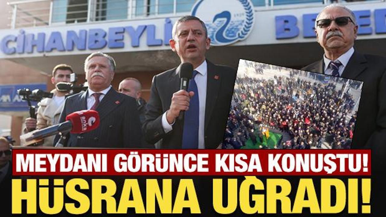 &Ouml;zg&uuml;r &Ouml;zel, Konya'da h&uuml;srana uğradı!