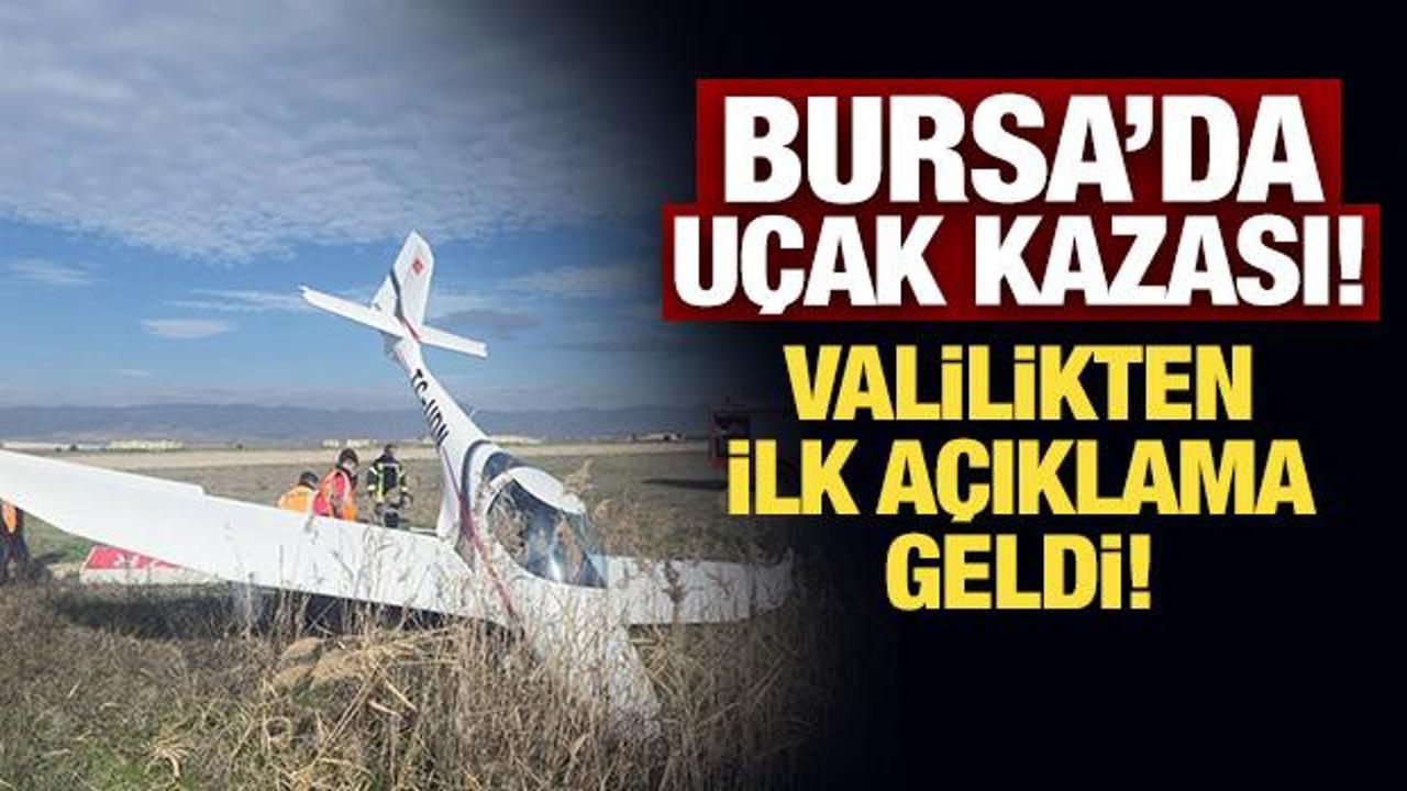 Son Dakika... Bursa'da u&ccedil;ak kazası! Valilikten a&ccedil;ıklama geldi