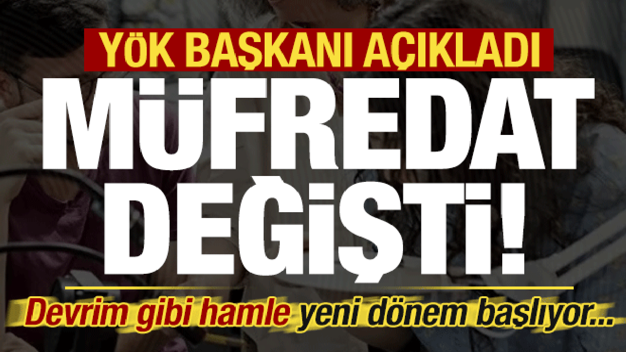 Son dakika: Y&Ouml;K Başkanı &Ouml;zvar duyurdu, devrim gibi hamle! M&uuml;fredat değişti, yeni d&ouml;nem...