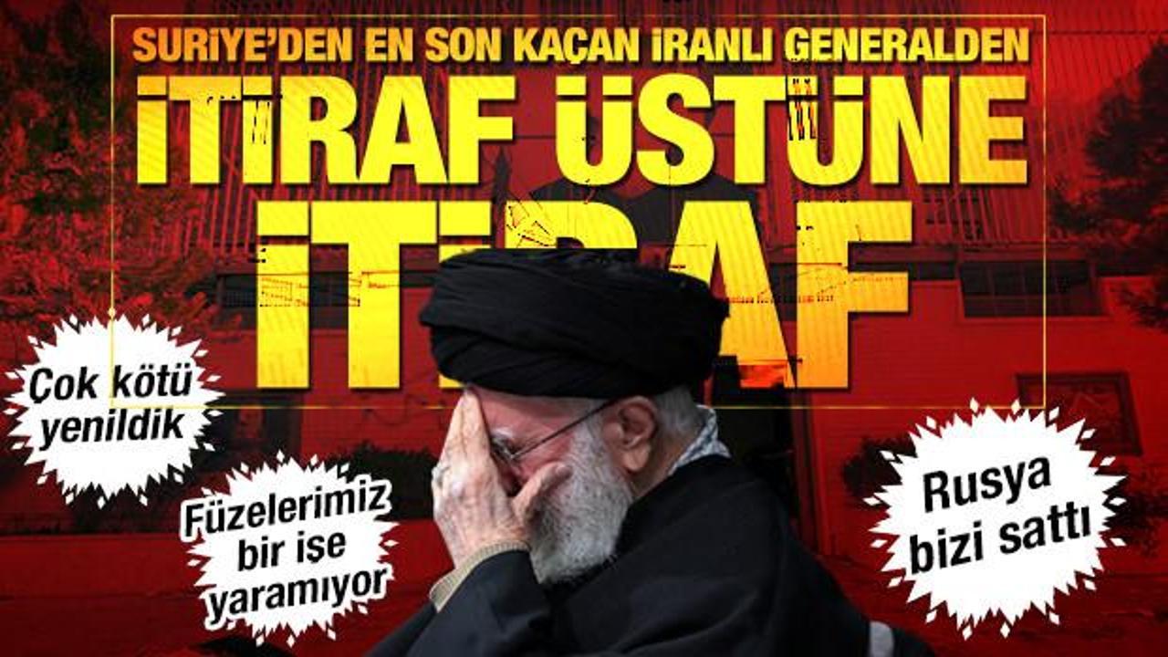 Suriye'den en son kaçan İranlı general konuştu: Çok kötü yenildik, Rusya bizi kandırdı!