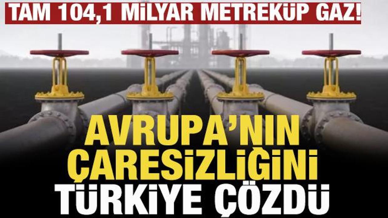Tam 104,1 milyar metrek&uuml;p gaz! Avrupa'nın &ccedil;aresizliğini T&uuml;rkiye &ccedil;&ouml;zd&uuml;