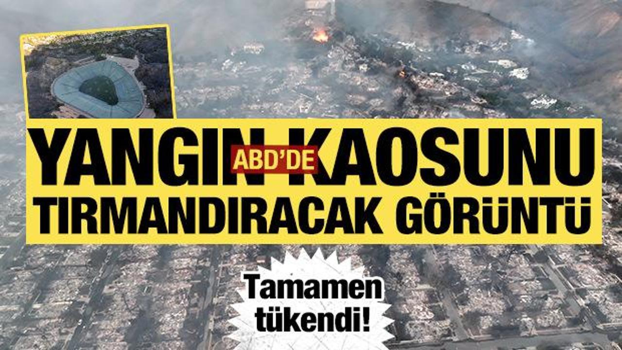 ABD’deki yangın kaosunu tırmandıracak görüntüler... Tamamen tükendi