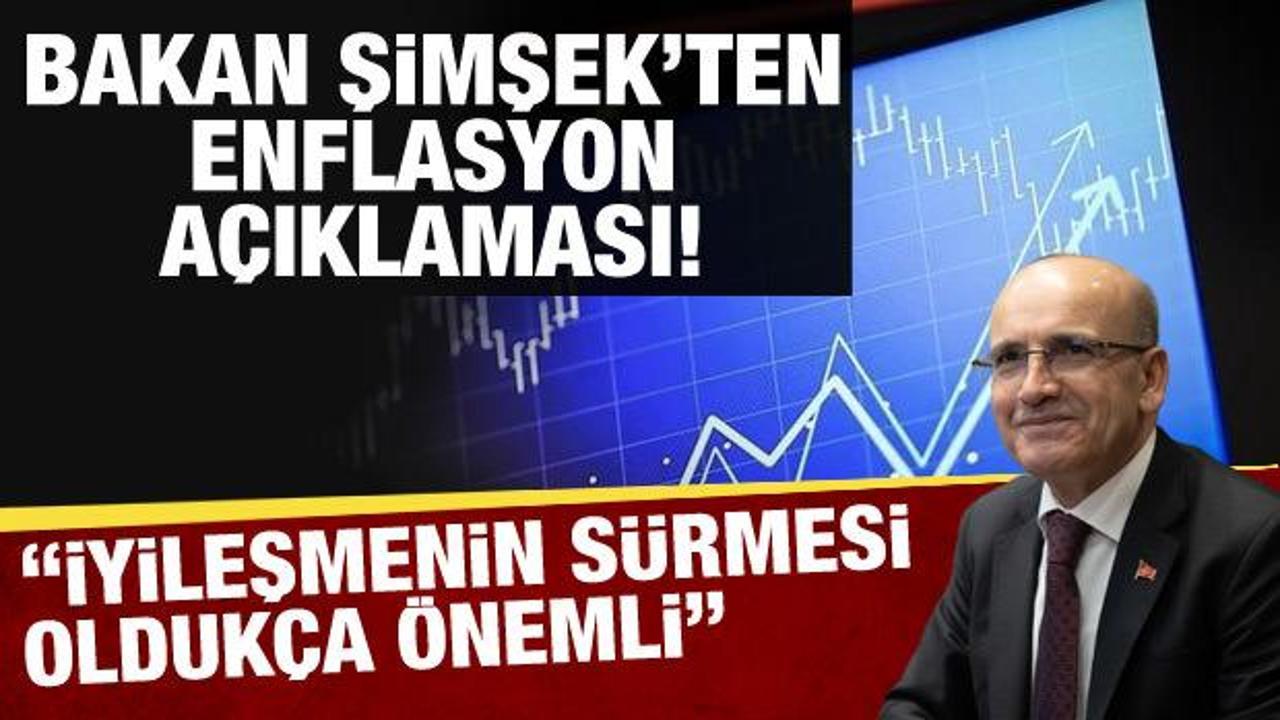 Bakan Şimşek'ten enflasyon a&ccedil;ıklaması!'Beklentilerdeki iyileşmenin s&uuml;rmesi olduk&ccedil;a &ouml;nemli'