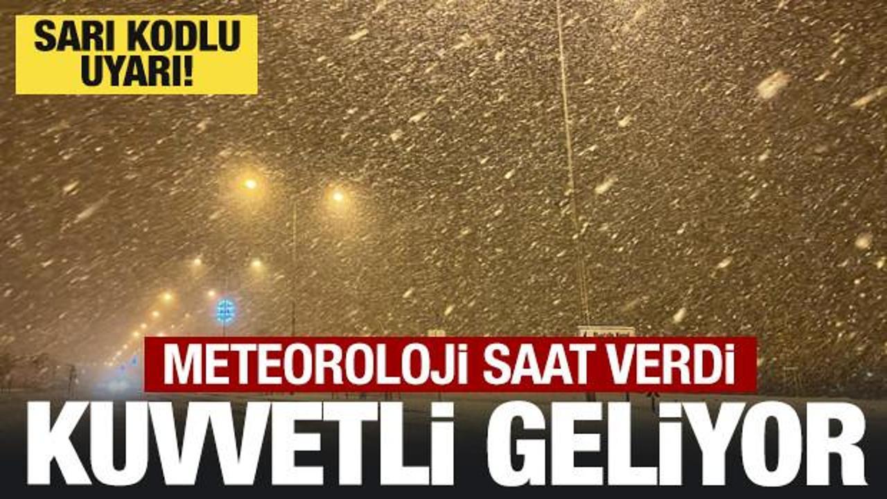 &Ccedil;ok yoğun kar yağışı başlıyor! Meteoroloji'den sarı kodlu uyarı