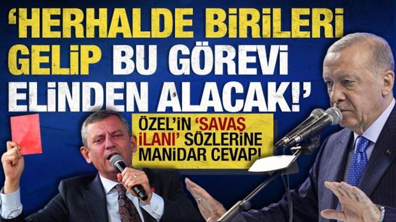 Cumhurbaşkanı Erdoğan'dan &Ouml;zg&uuml;r &Ouml;zel'e tepki: Siz gidin kırmızı kartlarla puzzle yapın