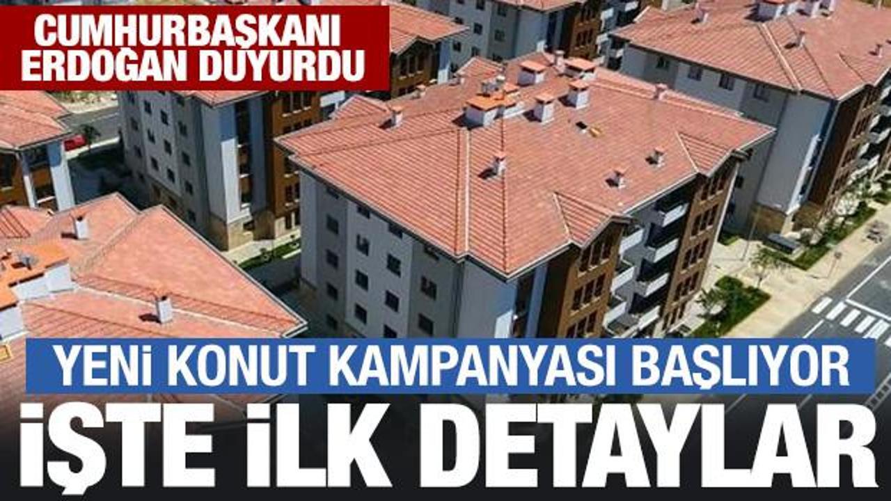 Erdoğan duyurmuştu! Yeni konut kampanyasıyla ilgili ilk detaylar...