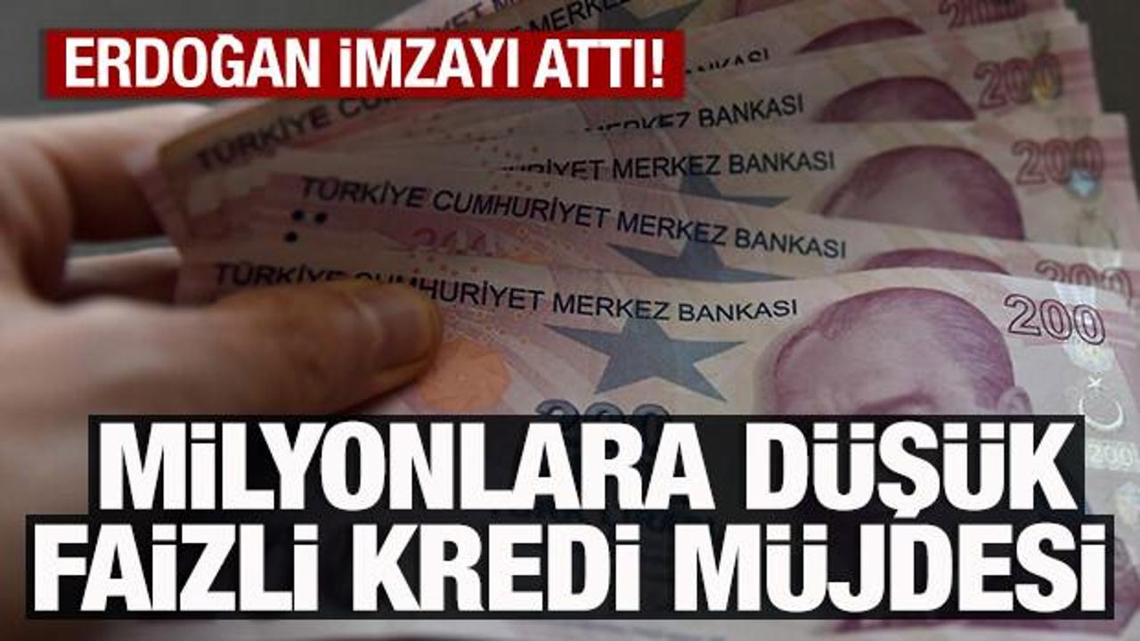 Esnafa yüzde 50 faiz indirimli kredi! Erdoğan imzayı attı