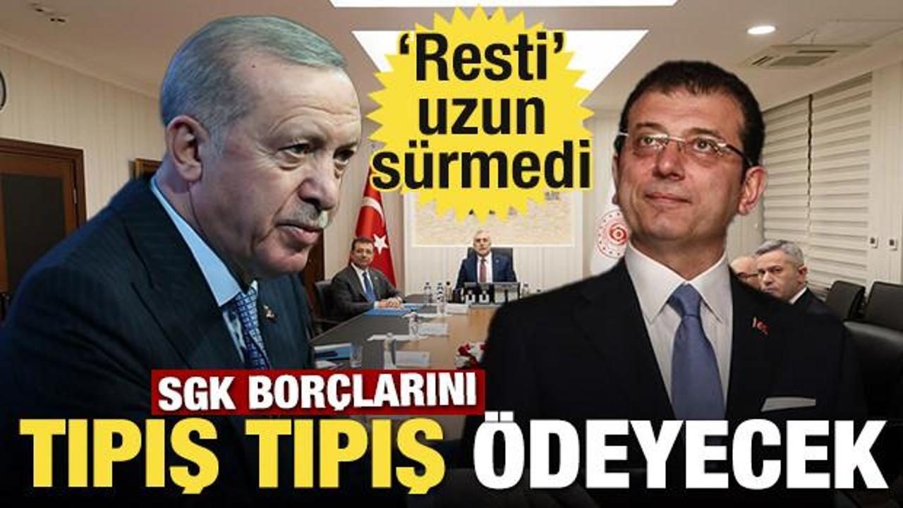 İmamoğlu'nun "resti" uzun sürmedi! SGK borçlarını "tıpış tıpış" ödeyecek!