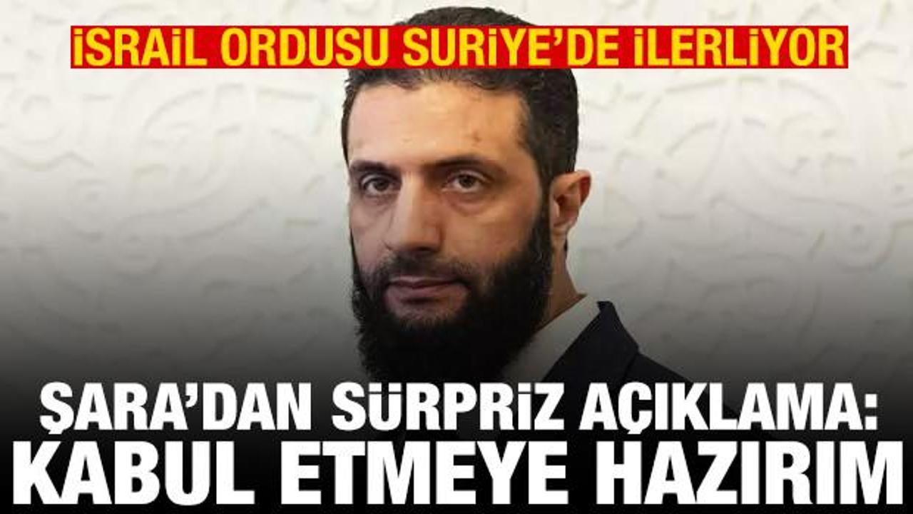 Şara: BM güçlerini İsrail'le tampon bölgede kabul etmeye hazırım