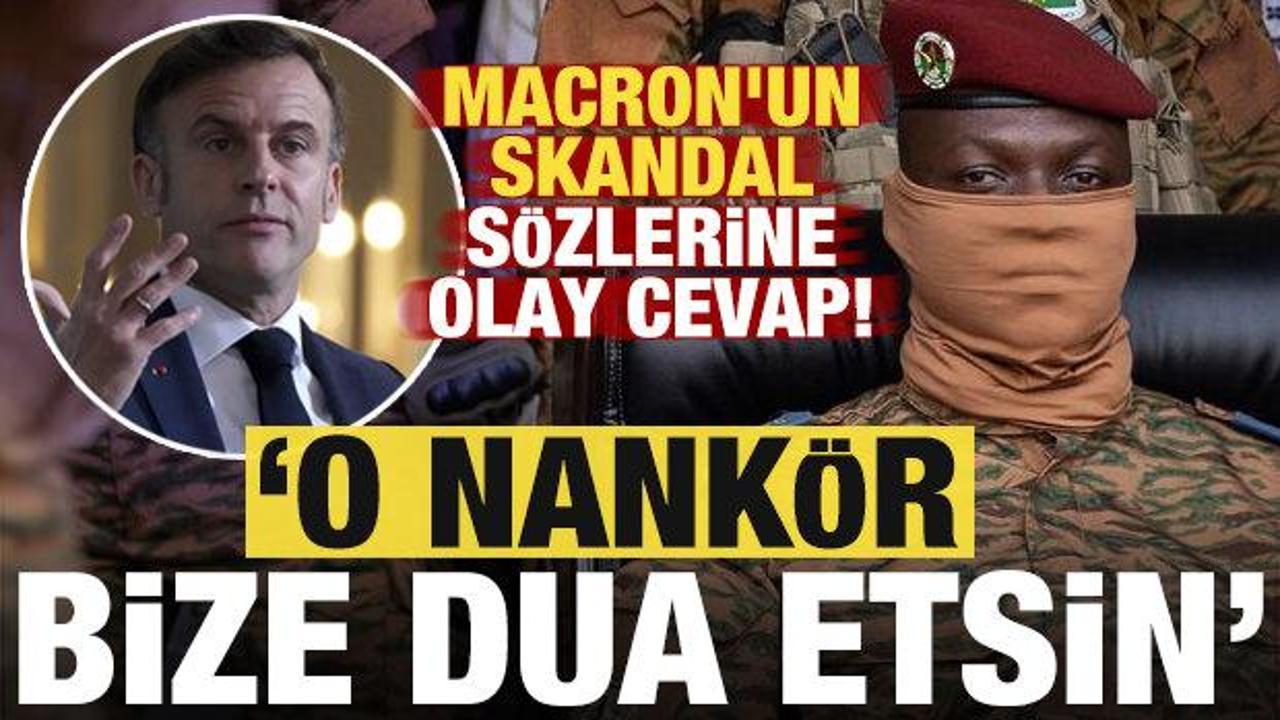 Macron'un skandal s&ouml;zlerine okkalı cevap: Fransa bize dua etsin...