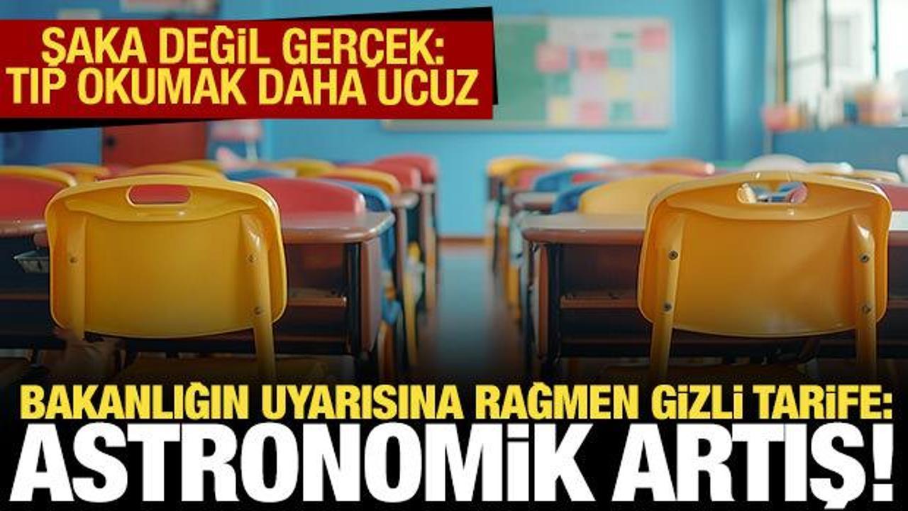 Özel okullar "milyon"luk oldu: Tıp eğitimi fiyatına ilkokul 1'inci sınıf!