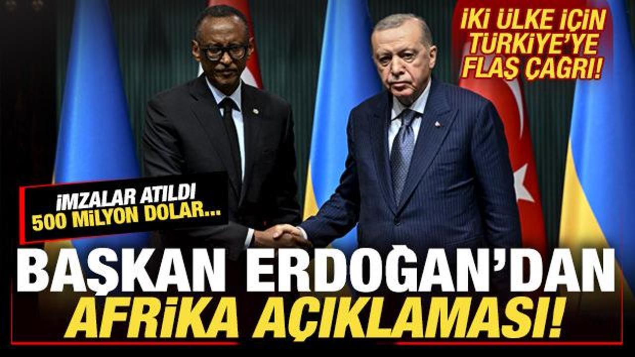Başkan Erdoğan'dan Afrika açıklaması! İmzalar atıldı! İki ülke için flaş çağrı