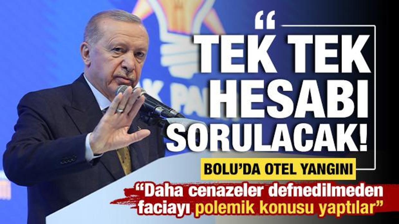 Erdoğan'dan Bolu'daki yangına ilişkin a&ccedil;ıklama: 'Sorumlular tavizsiz hesap verecek'