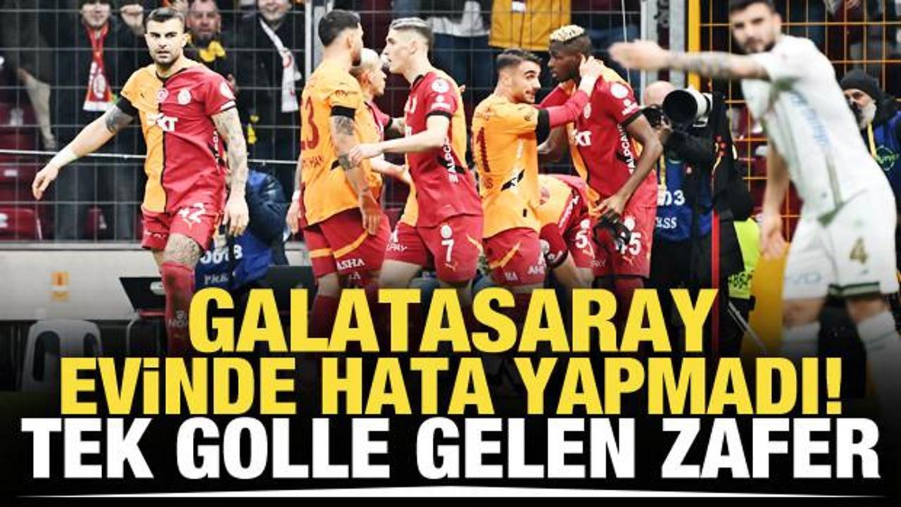 Galatasaray evinde hata yapmadı! Tek golle gelen zafer