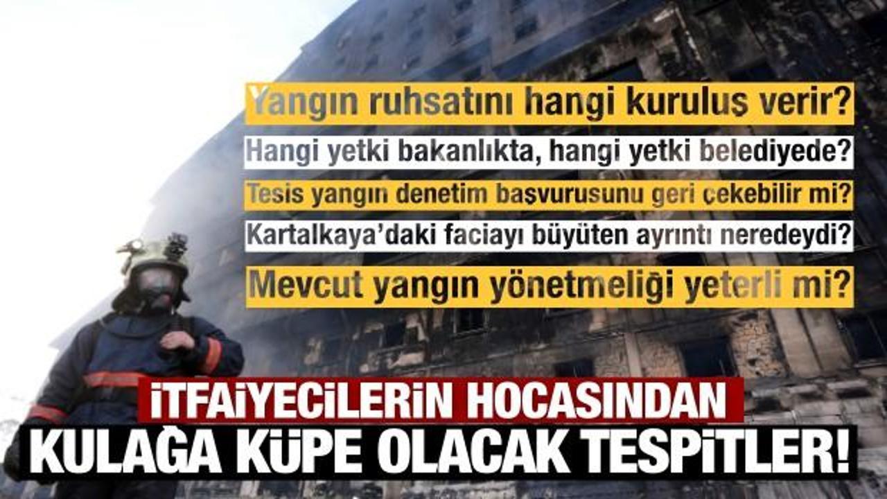 Hangi yetki bakanlıkta, hangi yetki belediyede? 'İtfayecilerin hocasından' ciddi tespitler